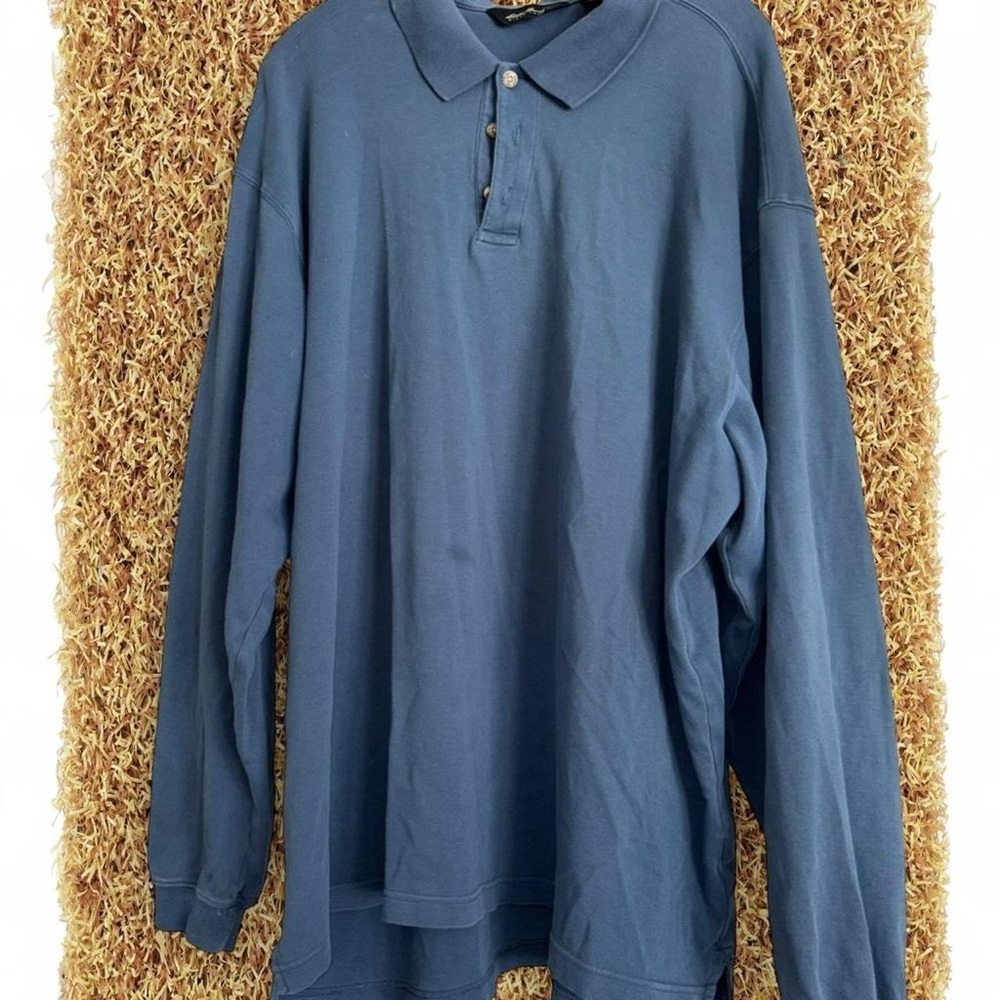 Men's Blue Eddie Bauer Polo Shirt